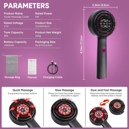 Hairrova™ Scalp & Hair Growth Therapy Brush