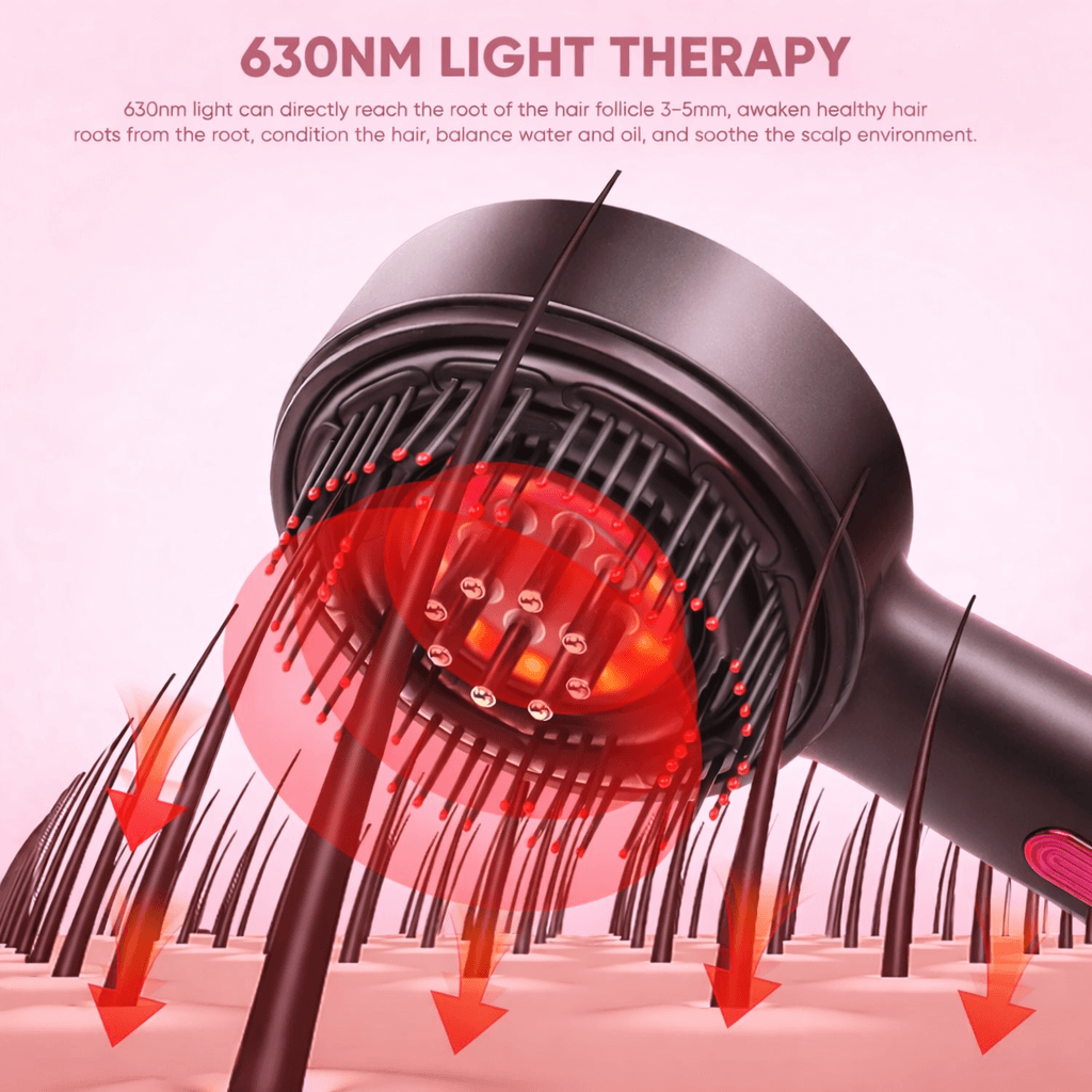 Hairrova RootGlow™ - Electric Scalp Massager for Hair Growth & Oil Applicator