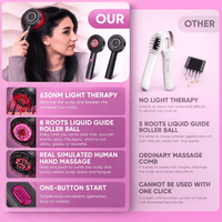 Hairrova RootGlow™ - Electric Scalp Massager for Hair Growth & Oil Applicator
